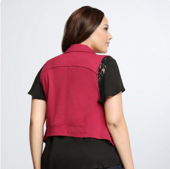 Torrid Moto Cropped Vest size 4 - Picture 8 of 8